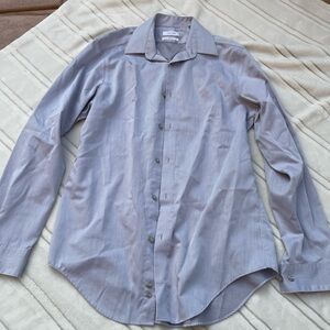 Calvin Klein Men's Gray Dress Shirt